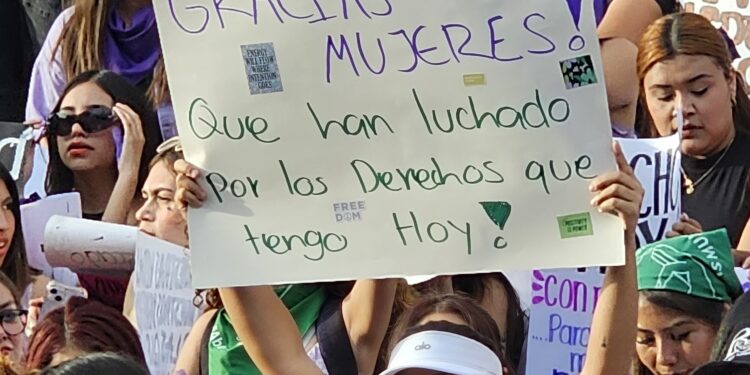 Gritaron fuerte en el 8M las Tamaulipecas