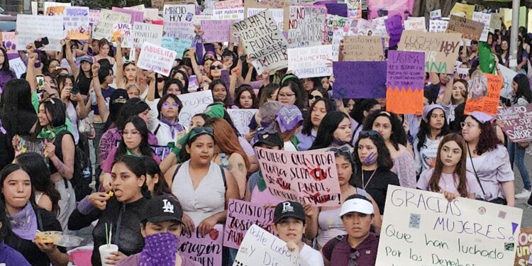 Gritaron fuerte en el 8M las Tamaulipecas