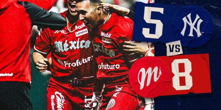 Los «Diablos Rojos» vencieron a los «Yankees» por pizarra de 8-5