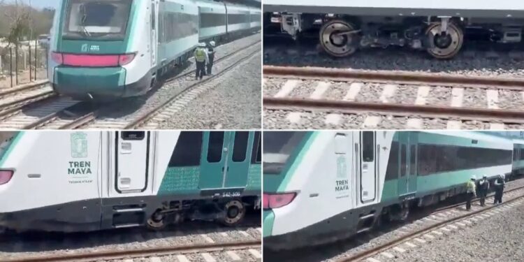 Se descarrila el Tren Maya en Yucatán