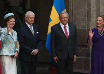 El Presidente de México recibe a los Reyes de Suecia en Palacio Nacional