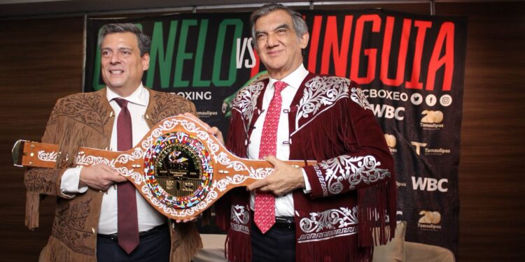 El Consejo Mundial de Boxeo presenta el cinturón conmemorativo «Tamaulipas» que se disputarán “Canelo” Álvarez y Jaime Munguía