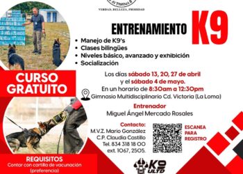 La UAT ofrece curso gratuito para entrenamiento de perros