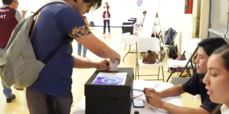 Participan estudiantes de la UAT en el simulacro Electoral Universitario
