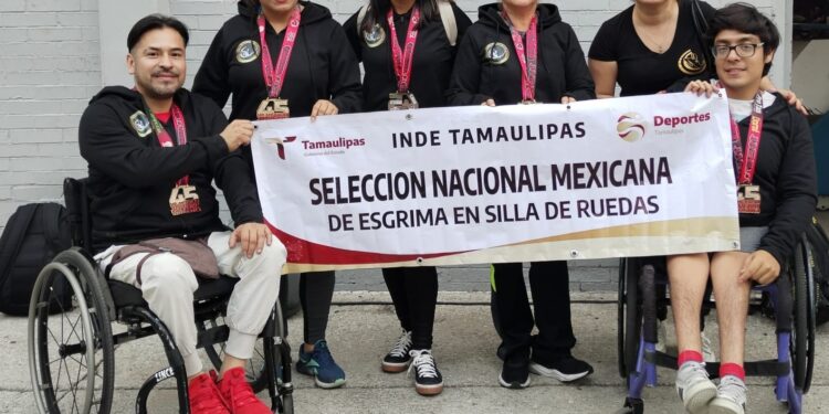 Destacan atletas tamaulipecos en esgrima para silla de ruedas