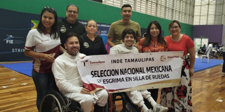 Destacan atletas tamaulipecos en esgrima para silla de ruedas