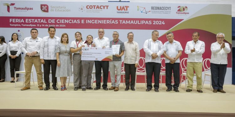 Premian a ganadores de la Feria Estatal de Ciencia e Ingenierías Tamaulipas 2024