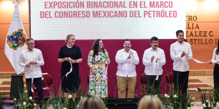 Inauguran Secretaría de Desarrollo Energético y Woodside Energy la Exposición Binacional Cultural en Tamaulipas