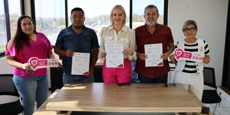 Se suman empresas y organizaciones en Altamira y Tampico al Programa de Puntos Rosa en Tamaulipas