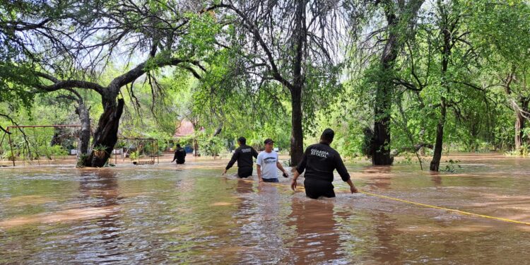 Realiza Guardia Estatal labores de auxilio en comunidades aledañas a ríos a través del Plan Tamaulipas