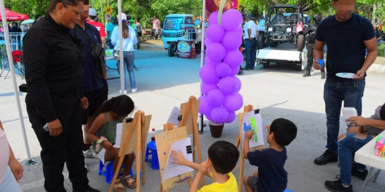 Implementa Guardia Estatal de Género campaña interactiva con menores para prevenir violencia