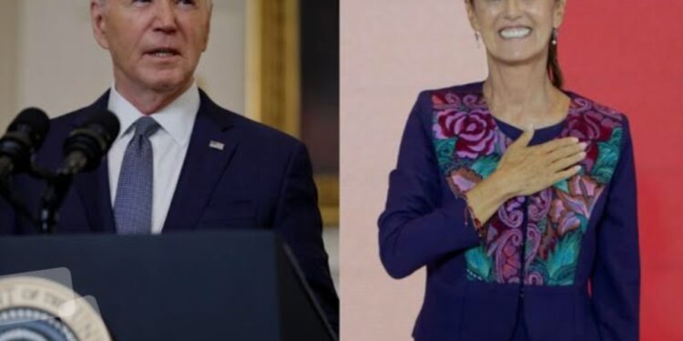 Biden felicita a Sheinbaum por ganar la contienda