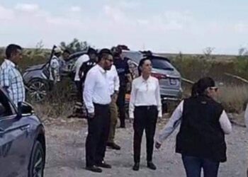#ULTIMAHORA ⭕️ Accidente automovilístico del equipo de Claudia Sheinbaum, en Coahuila, deja una persona fallecida