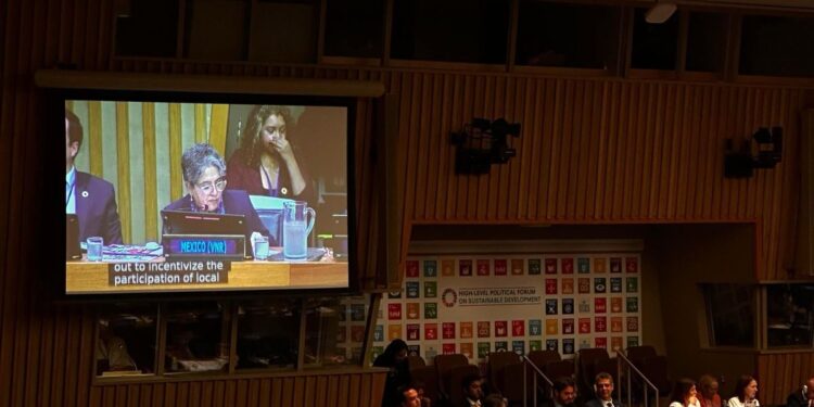 Asiste Américo Villarreal a presentación del Cuarto Informe Nacional Voluntario de México en la ONU