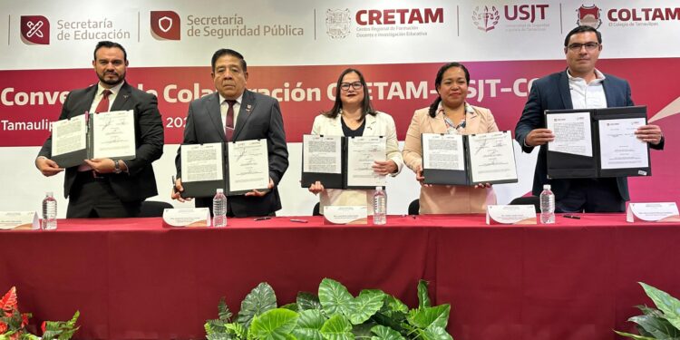 Firman convenios USJT con CRETAM y COLTAM
