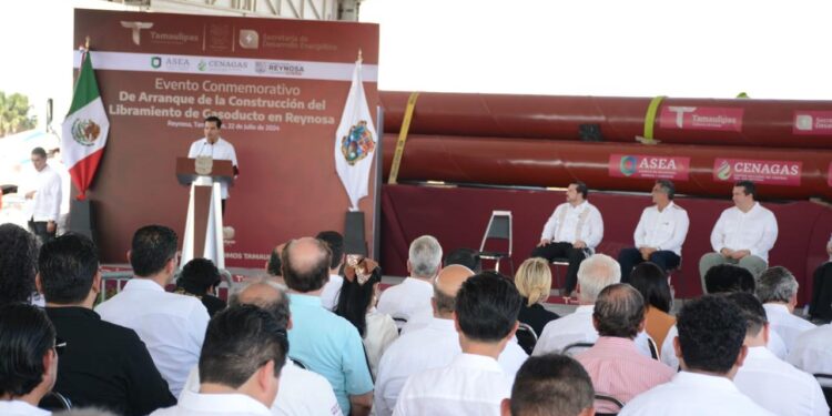 Inicia Américo construcción de gasoducto Libramiento en Reynosa; Tamaulipas se confirma como referente energético