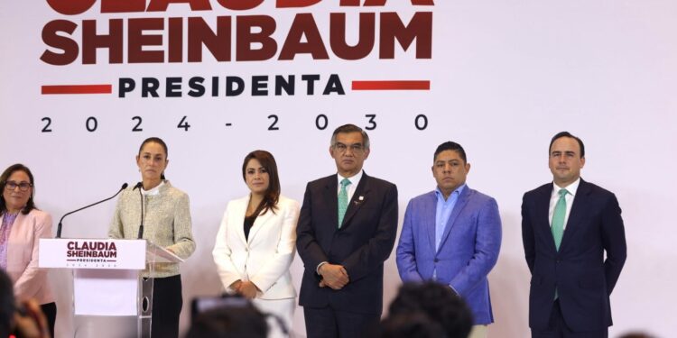 Presenta Américo a Claudia Sheinbaum y su gabinete los proyectos estratégicos de Tamaulipas