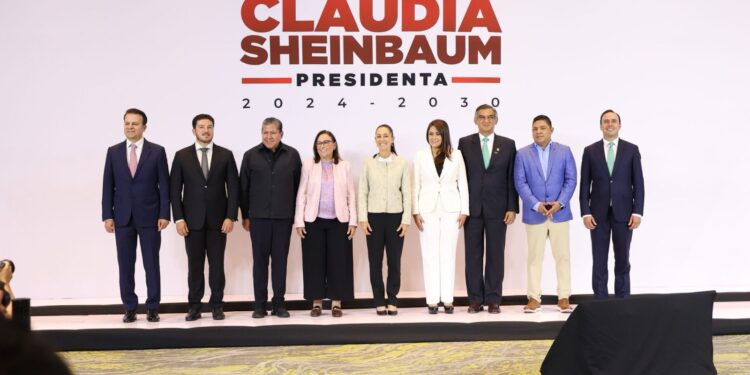 Presenta Américo a Claudia Sheinbaum y su gabinete los proyectos estratégicos de Tamaulipas