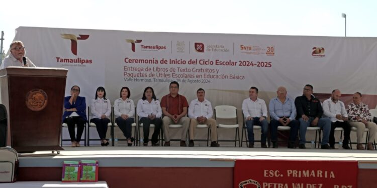 Arranca Jesús Lavín Verástegui Ciclo Escolar 2024-2025 en Valle Hermoso