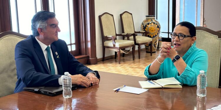 Fortalecer programas federales y seguridad en Tamaulipas, acuerda Américo con Rosa Icela y García Harfuch