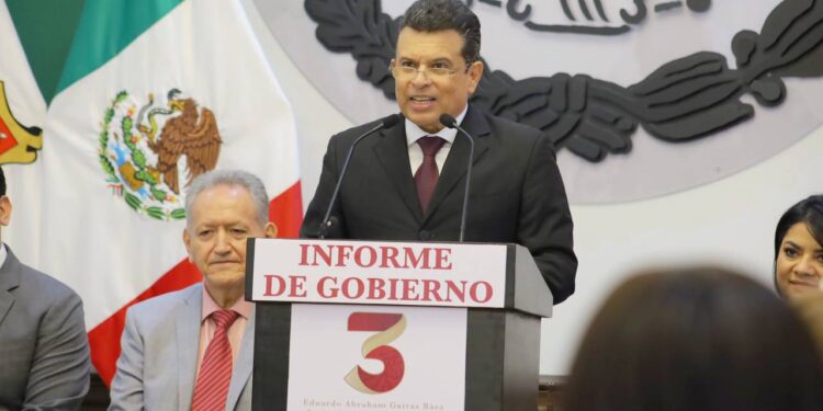 Rinde su tercer informe de Gobierno Eduardo Gattás Báez