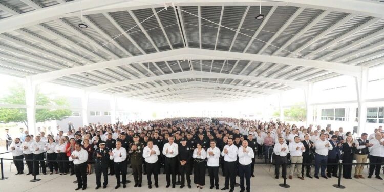 Techumbre inaugurada en la USJT por gobernador ofrece espacio digno para prácticas de cadetes y alumnos