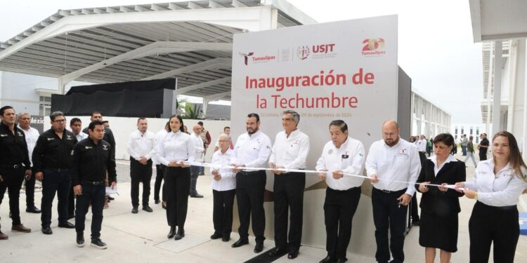 Techumbre inaugurada en la USJT por gobernador ofrece espacio digno para prácticas de cadetes y alumnos