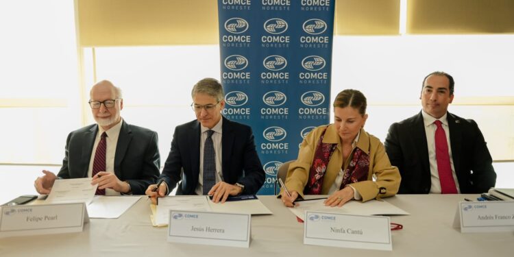 Secretaría de Economía y COMCE Noreste firman Convenio de colaboración