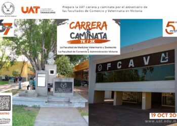 Prepara la UAT carrera y caminata por el aniversario de las facultades de Comercio y Veterinaria en Victoria