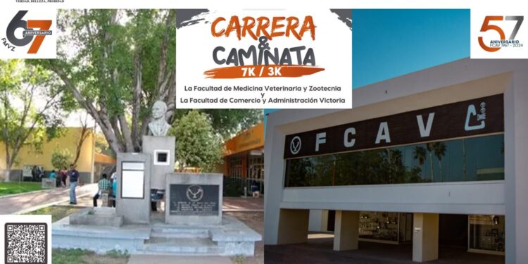 Prepara la UAT carrera y caminata por el aniversario de las facultades de Comercio y Veterinaria en Victoria