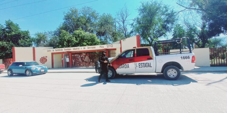 Realiza Guardia Estatal recorridos de seguridad en planteles de todos los niveles