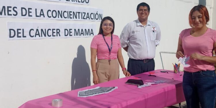 Realiza CEDES Nuevo Laredo campaña de concientización sobre el cáncer de mama