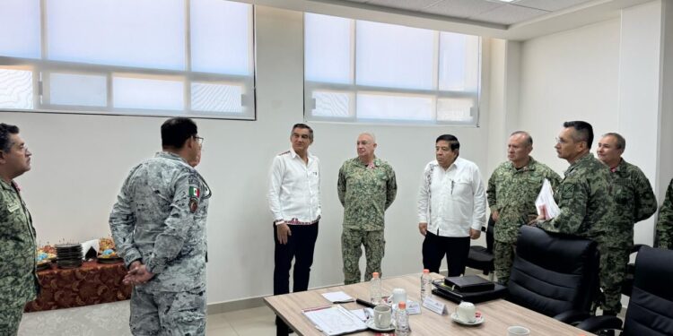 Supervisan titular de la Sedena y gobernador avance de la Agencia Nacional de Aduanas en Nuevo Laredo