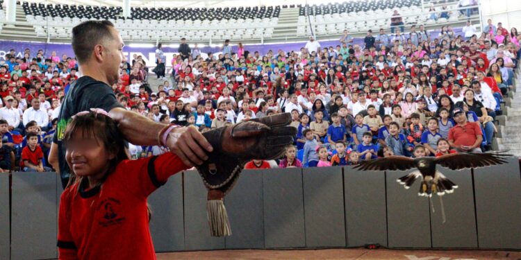 Promueven en alumnos de primaria respeto a la vida silvestre en Feria Tamaulipas 2024