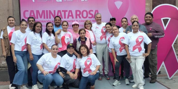 Conmemoran Día Internacional contra el Cáncer de Mama con «Caminata Rosa»