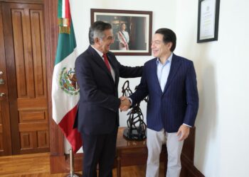 Américo Villarreal y Mario Delgado van juntos por más educación para Tamaulipas