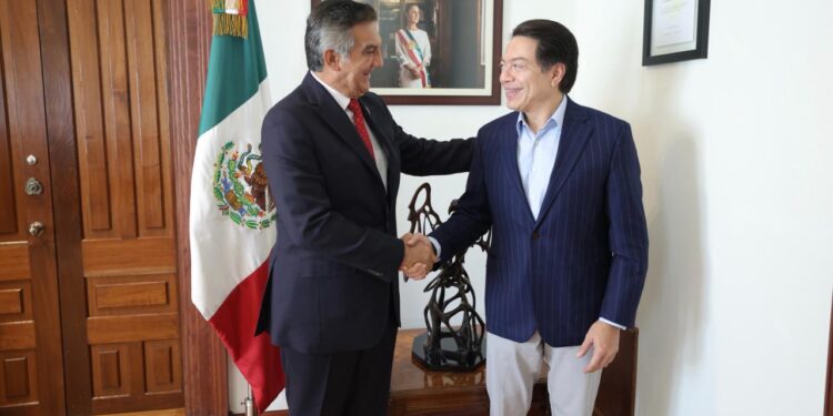 Américo Villarreal y Mario Delgado van juntos por más educación para Tamaulipas