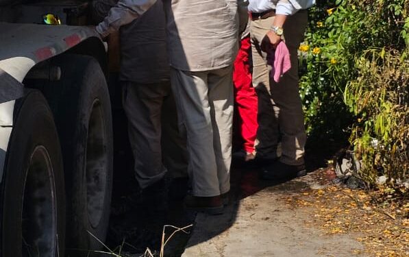 Fuga de hidrocarburo en Eje Vial y libramiento Naciones Unidas