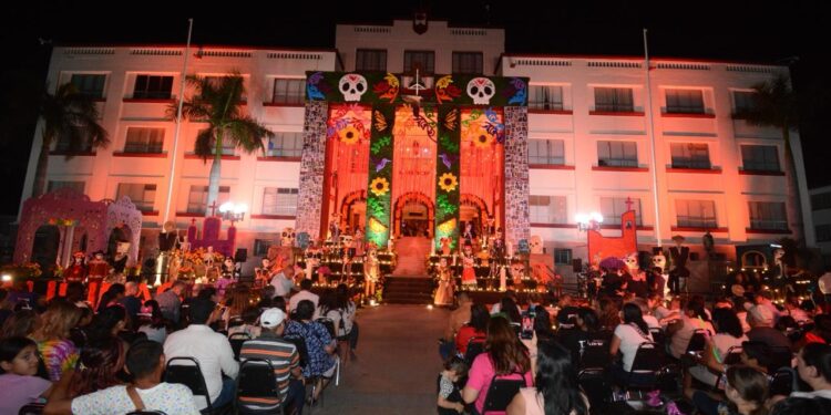 Américo y María fortalecen tradiciones del Día de Muertos en Tamaulipas