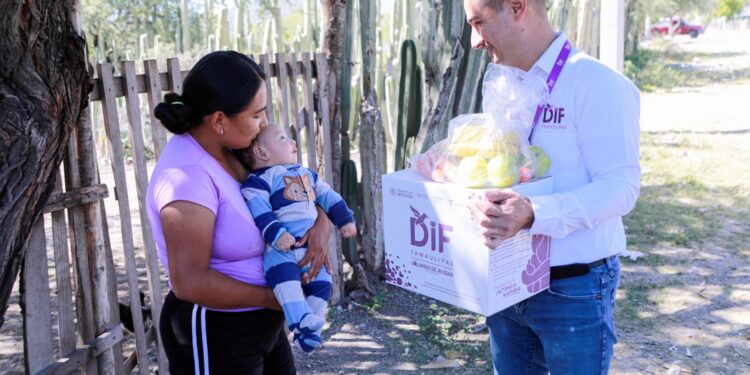 Entrega DIF Tamaulipas más de 67 mil dotaciones alimentarias en todo el estado