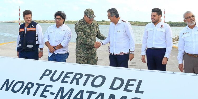 Supervisa gobernador avances del Puerto del Norte en Matamoros