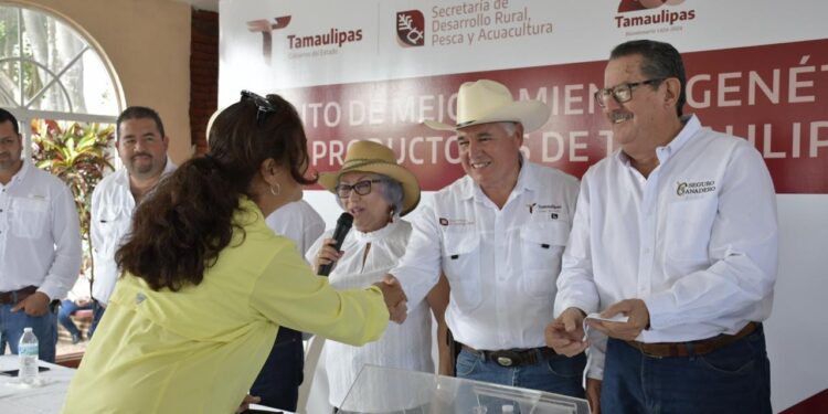 Lleva Gobierno del Estado Programa de Mejoramiento Genético al municipio de Aldama