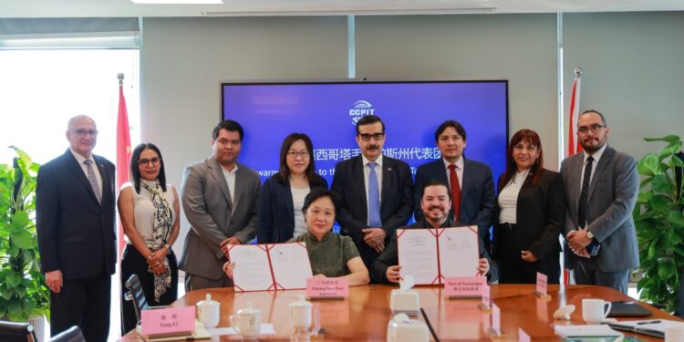 Firma Tamaulipas carta de intención con el Consejo Chino de Promoción del Comercio Internacional