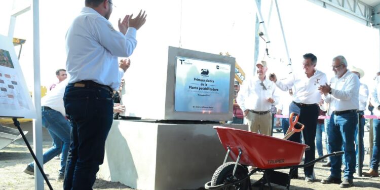 Inicia Américo construcción de planta potabilizadora para mejorar abasto de agua a Ciudad Victoria