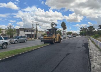 Rehabilita Obras Públicas principales avenidas en Matamoros