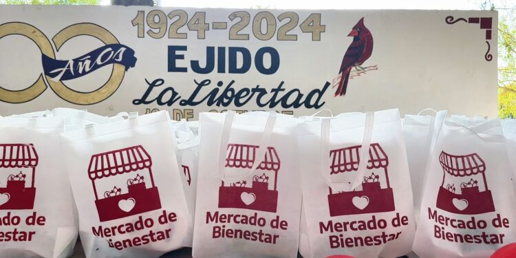 Llega Mercado del Bienestar al ejido La Libertad en Victoria