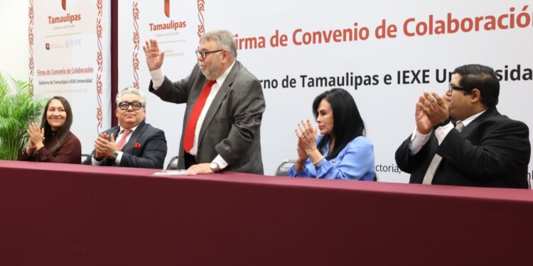 Firma Gobierno de Tamaulipas convenio con IEXE Universidad