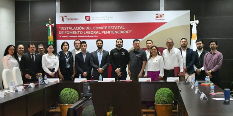 Instala Tamaulipas Comité Estatal de Fomento Laboral Penitenciario