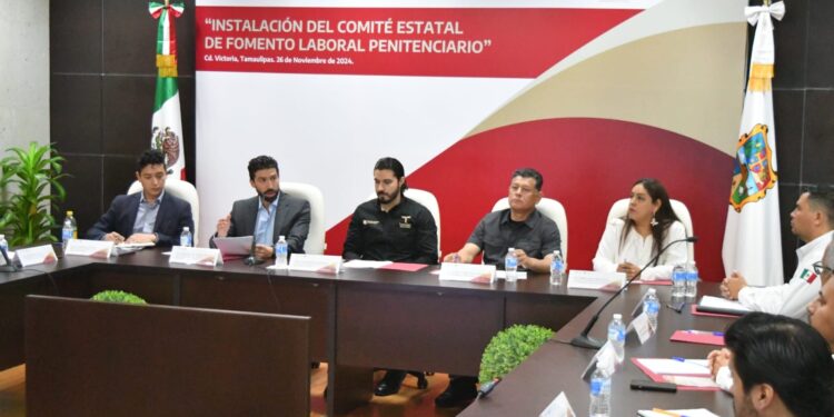 Instala Tamaulipas Comité Estatal de Fomento Laboral Penitenciario