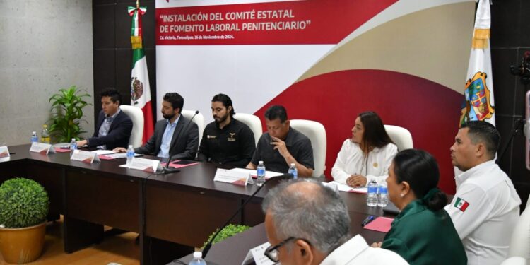 Instala Tamaulipas Comité Estatal de Fomento Laboral Penitenciario